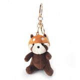 Red Panda Plush Bag Charm, Stuffed Animal Keychain