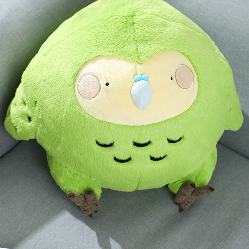 Chubby Kakapo Stuffed Animal Plush Toy, New Zealand Bird Plushies