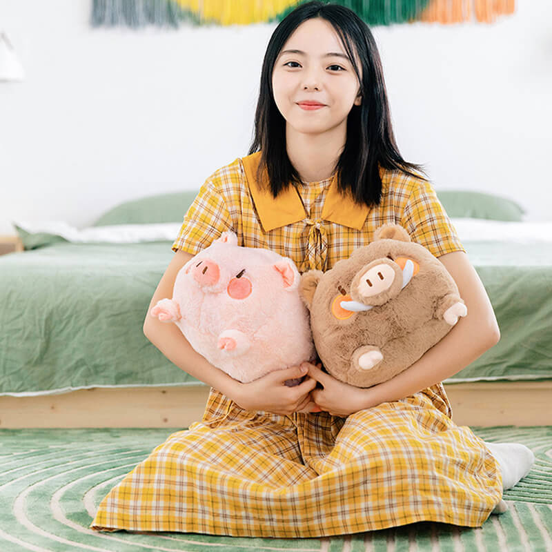 Soft Chubby Pig Plush Hugging Pillow Stuffed Animal Doll Toy