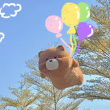 Soft Lie Down Bear Stuffed Animal Hugging Pillow