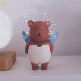 Handmade Carved Cartoon Bear Figurine