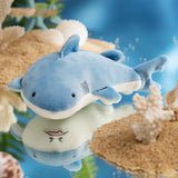 Little White Shark Plush Bag Charm, Stuffed Animal Keychain