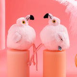 Little Flamingo Plush Bag Charm, Stuffed Animal Keychain