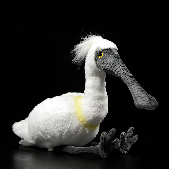 Realistic Eurasian Spoonbill Stuffed Animal Plush Toy