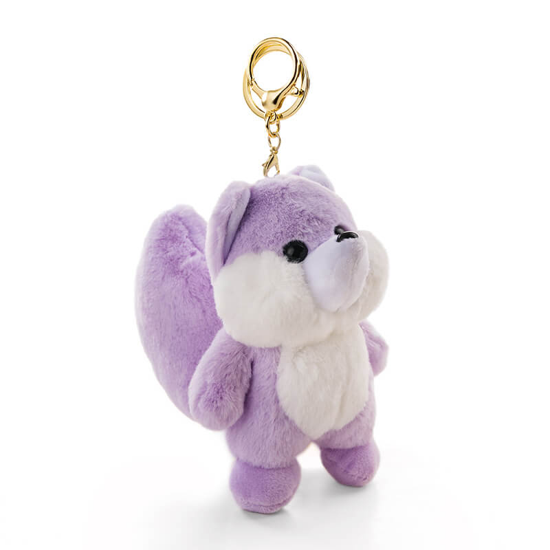 Cute Fox Plush Bag Charm, Stuffed Animal Keychain