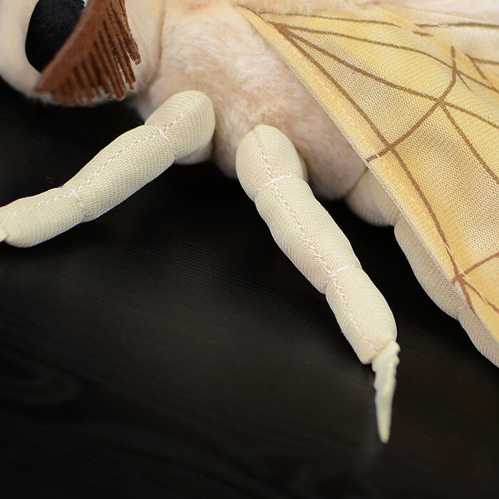 Realistic Domestic Silk Moth Stuffed Animal Plush Toy