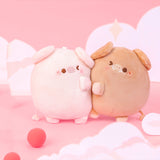 Couple Pig Bag Charm Keychain with Magnet