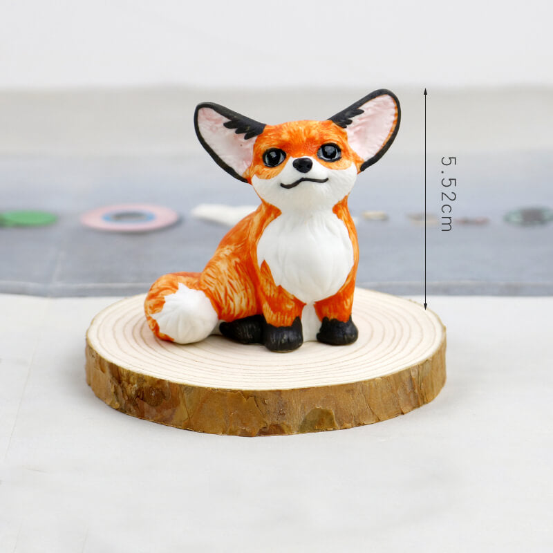 Ceramic Fennec Fox Figurine