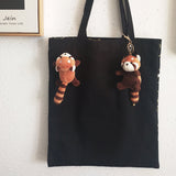 Red Panda Plush Bag Charm, Stuffed Animal Keychain