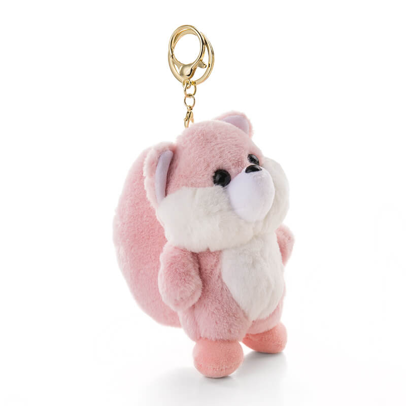 Cute Fox Plush Bag Charm, Stuffed Animal Keychain