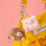 Cute Plush Pig Stuffed Animal Bag Charm