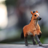 Handmade Carved Wooden Horse Figurine