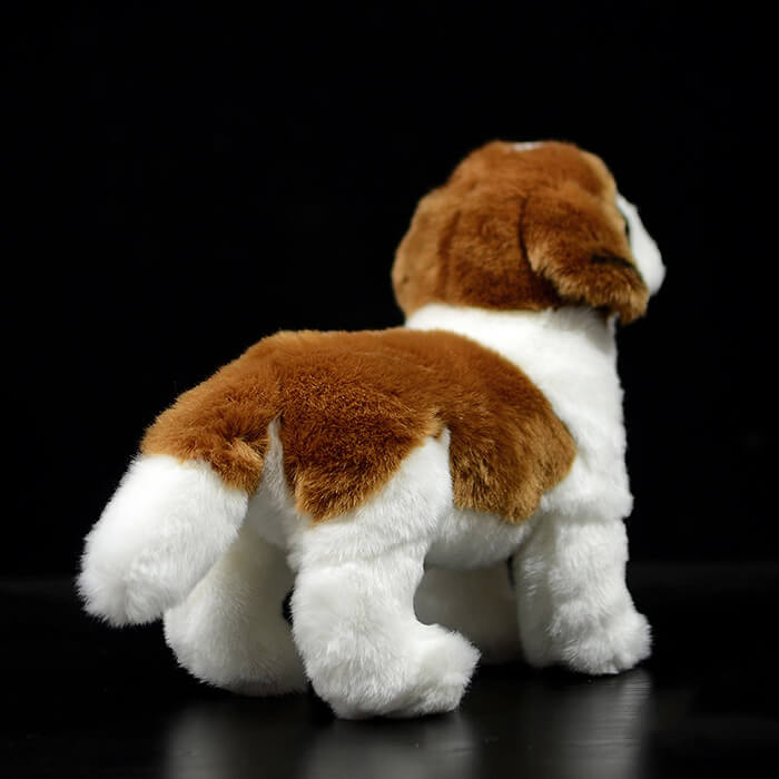 Realistic Saint Bernard Dog Stuffed Animal Plush Toy