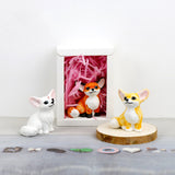 Ceramic Fennec Fox Figurine