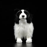 Realistic Border Collie Dog Stuffed Animal Plush Toy