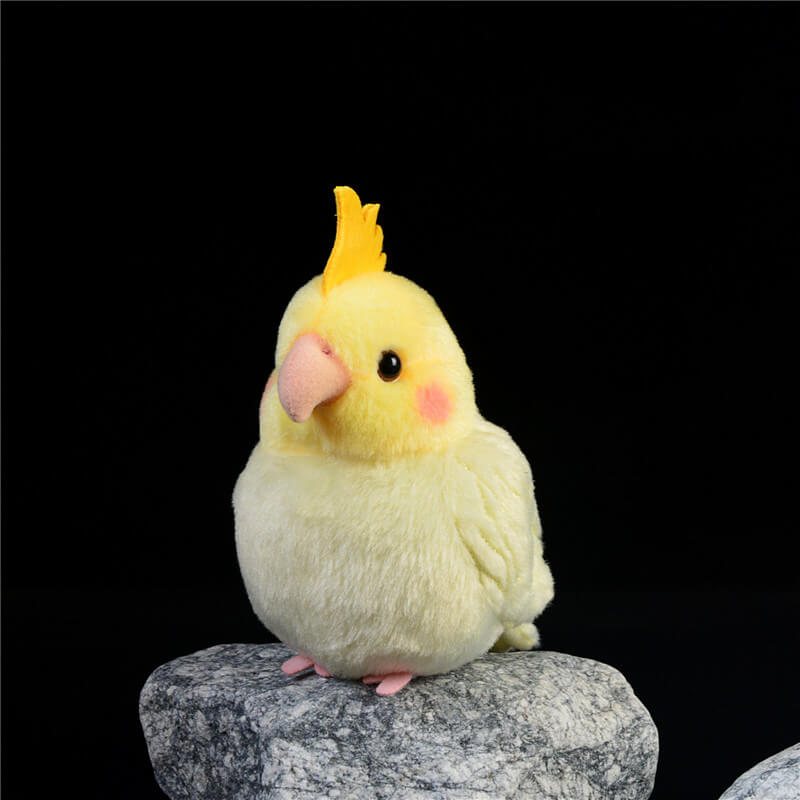Realistic Chubby Cockatiel Stuffed Animal Plush Toy