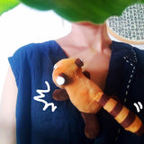 Red Panda Stuffed Plush Brooch, Animal Pin