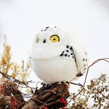 Chubby Plush Snowy Owl Stuffed Animal Realistic Plush Toys