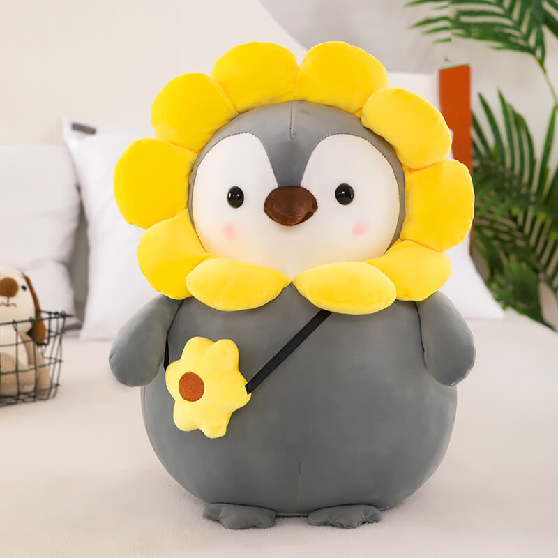 Cute Penguin Stuffed Animal with Cute Costume