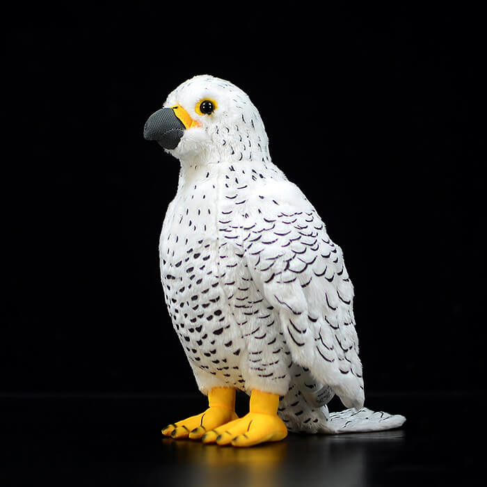 Realistic Gyrfalcon Stuffed Animal Plush Toy