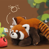 Cute Lazy Red Panda Stuffed Animal Plush Toys