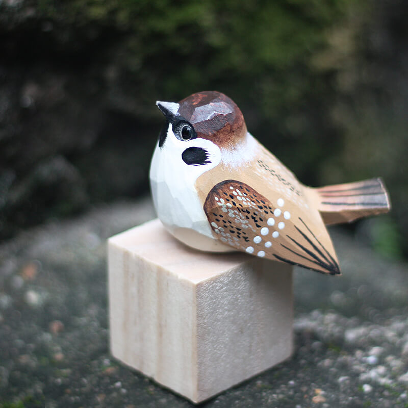 Wooden House Sparrow