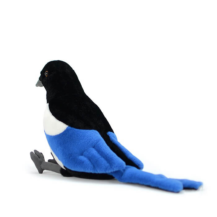 Realistic Eurasian Magpie Stuffed Animal Plush Toy