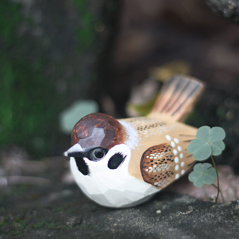 Wooden House Sparrow