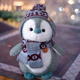 Cute Winter Scarf Penguin Plush Doll