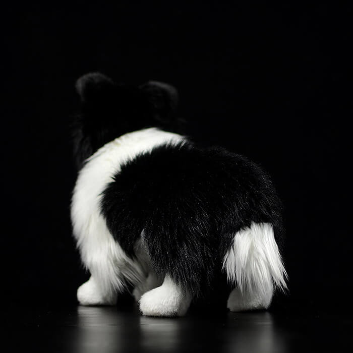 Realistic Border Collie Dog Stuffed Animal Plush Toy