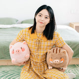 Soft Chubby Pig Plush Hugging Pillow Stuffed Animal Doll Toy
