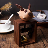 Flying Pig Wooden Music Box