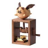 Flying Pig Wooden Music Box