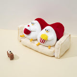 Chubby Couple Seagull Stuffed Animal Plush Toy with Plush Sofa