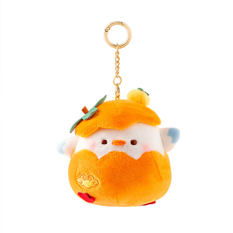 Duck Soft Plush Stuffed Animal Keychain Key Ring Bag Charm