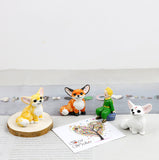 Ceramic Fennec Fox Figurine