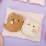 Couple Pig Ghost Bag Charm Keychain with Magnet