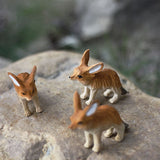 Handmade Carved Fennec Fox Figurine