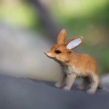 Handmade Carved Fennec Fox Figurine