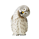 Crooked head Realistic Owl Figurine