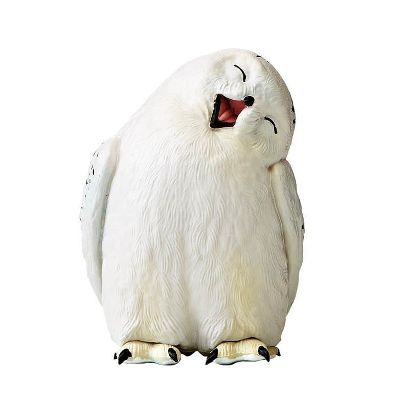 Crooked head Realistic Owl Figurine