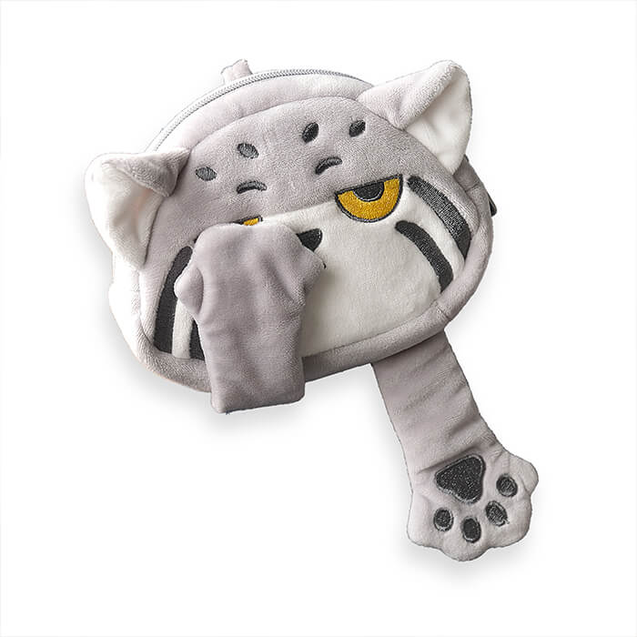 Cute Pallas's cat Zippered Coin Purse, Animal Money Bag