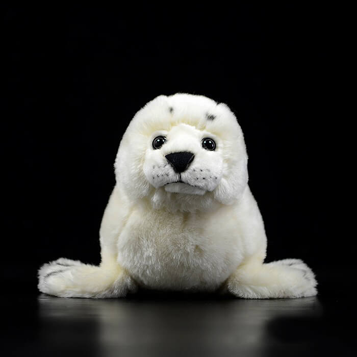 Realistic Harp Seal Stuffed Animal Plush Toy