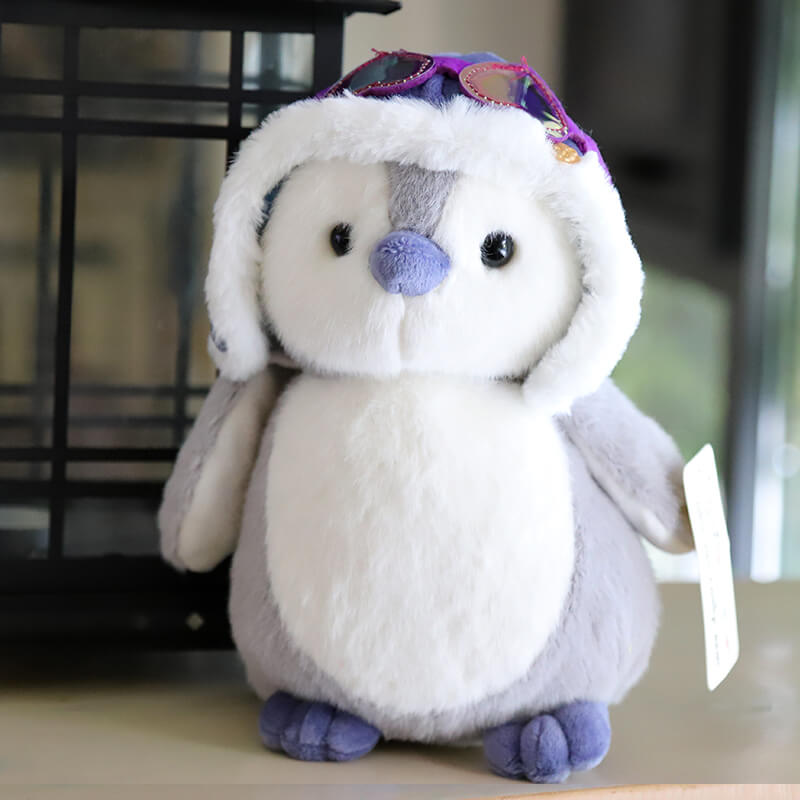 Cute Winter Scarf Plush Penguin Doll