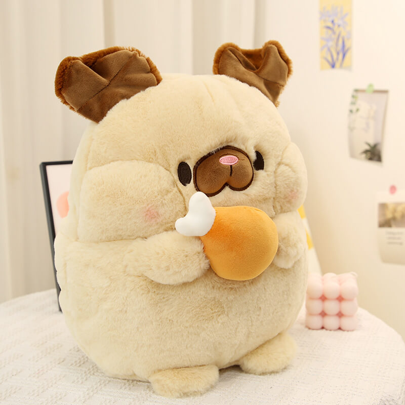 Cartoon Greedy Dog Stuffed Animal Plush Toy, Cute Plushies