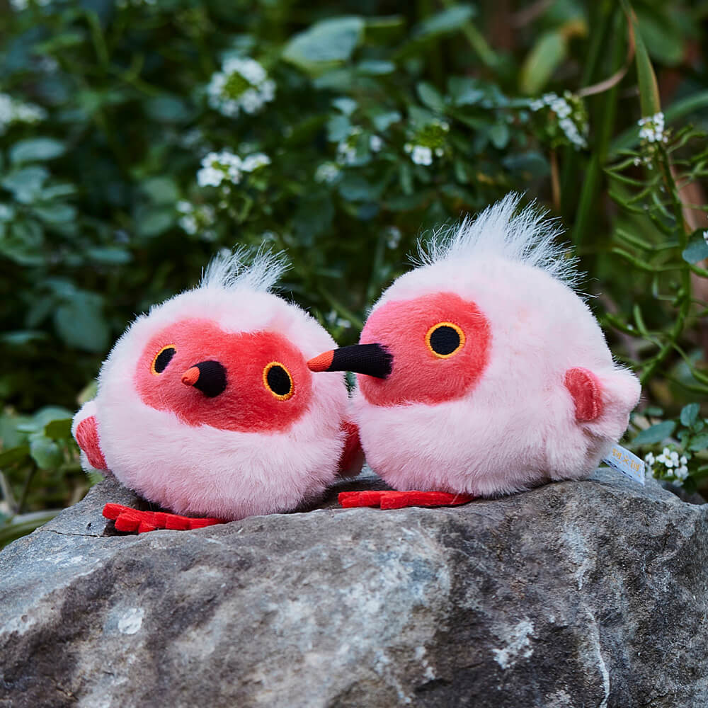 Crested ibis Plush Bag Charm, Stuffed Animal Keychain