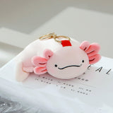 Little Axolotl Plush Bag Charm, Stuffed Animal Keychain