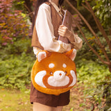 Two-Purpose Red Panda Big Handbag, Crossbody Bag