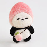 Wool Felt Panda Bag Charm