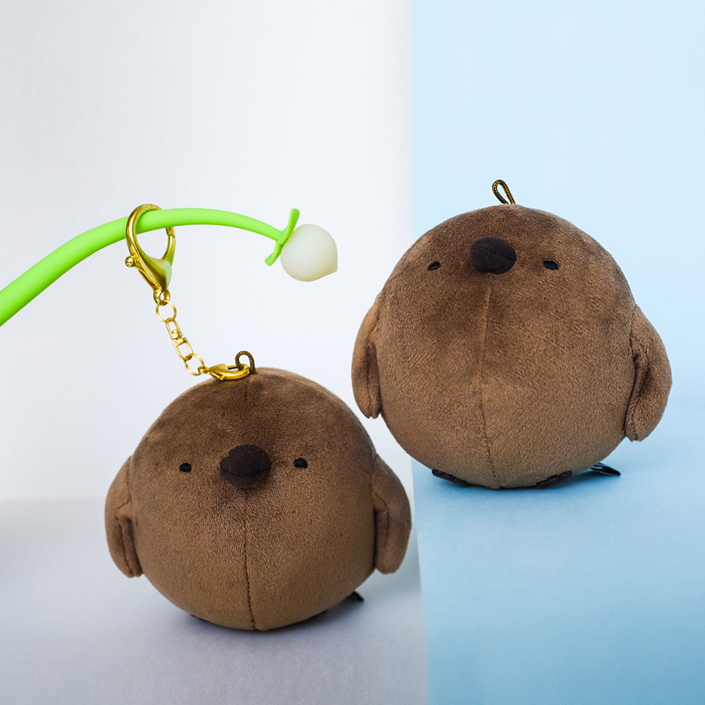 Chubby Plush King Penguin Cub Doll Keychain